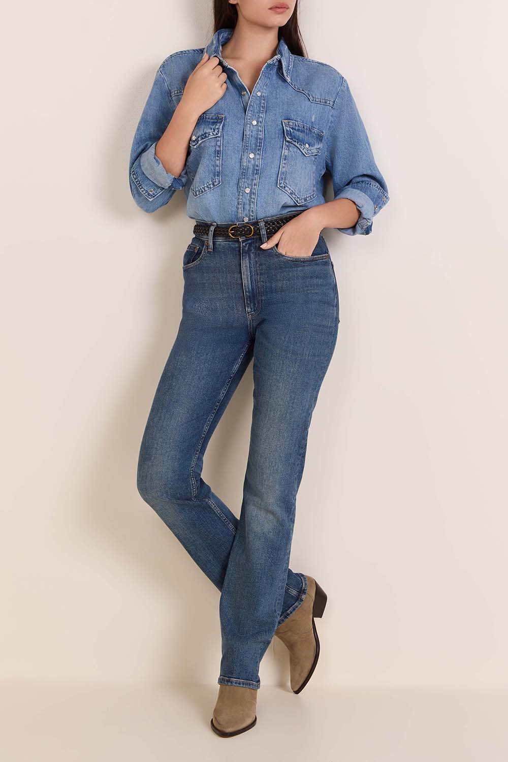 חולצת-ז'קט ג'ינס